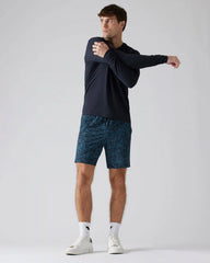 7" Pursuit Short - Unlined -- Navy Pebble Print