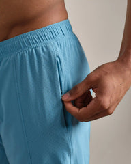 7" Backspin Short - Lined -- Azure Blue