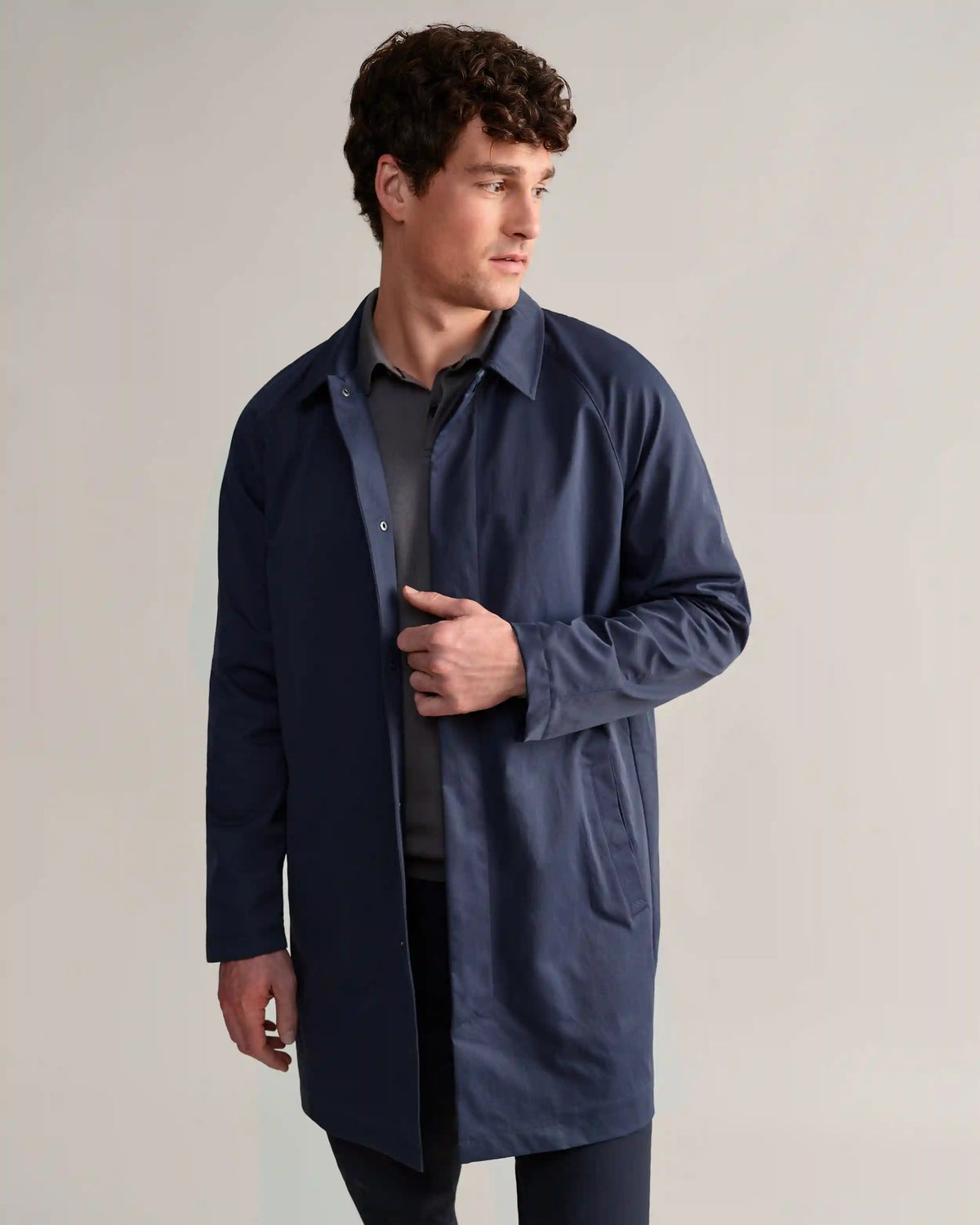 Aux Mac Coat -- True Navy