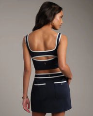 Ace Longline Bra -- Navy Blue
