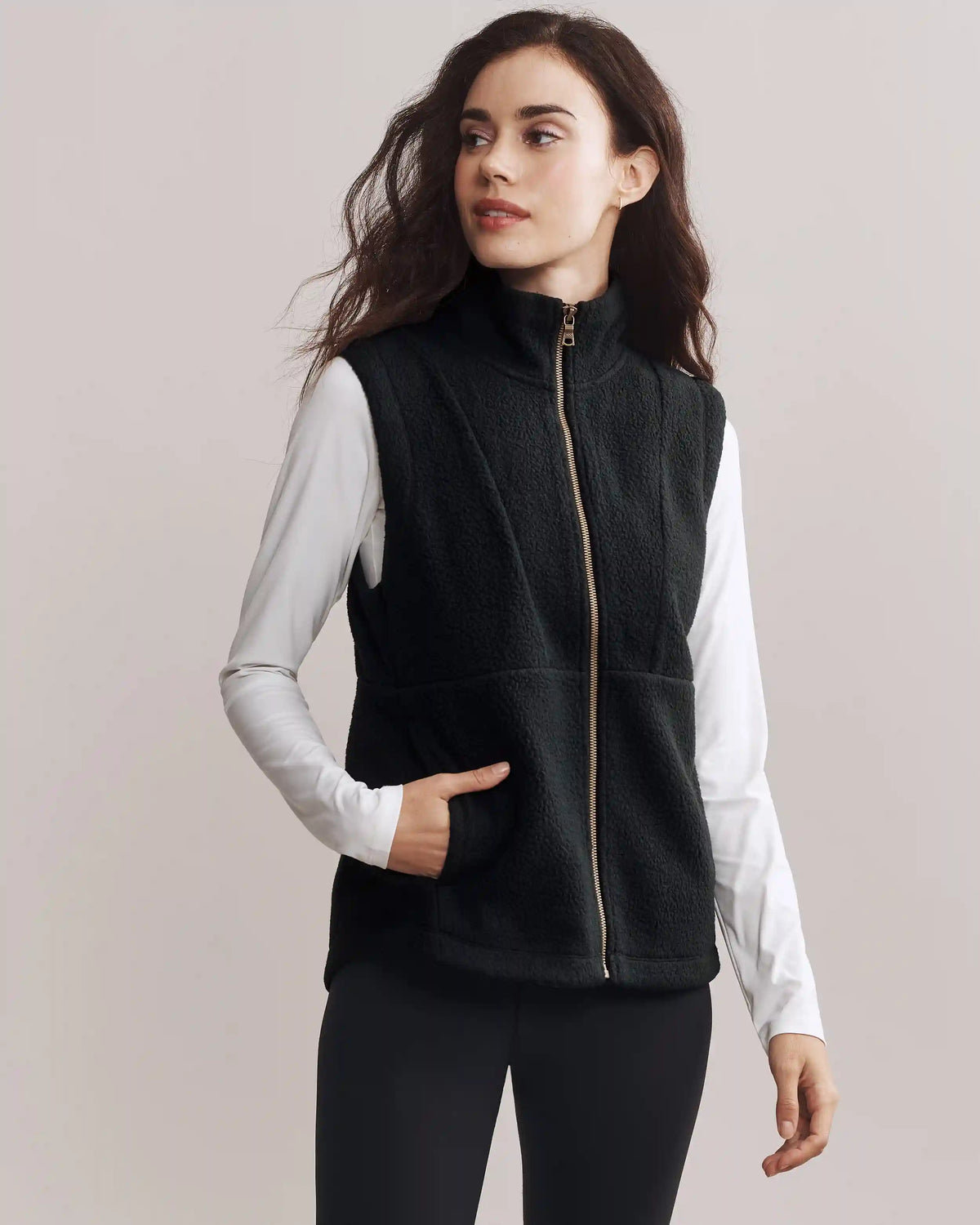 AloftFleece Vest -- Black