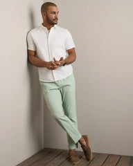 Amalfi Linen Trouser - Slim Fit -- Cool Mint
