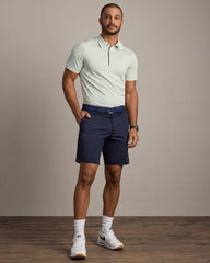 Approach Tech Polo -- Cool Mint Seersucker