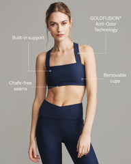 Ripple Bra -- Navy Blue