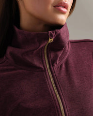 Atmosphere Full Zip -- Bordeaux Red Heather