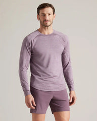 Atmosphere Long Sleeve Tee -- Shadow Plum/Gray Stone Heather