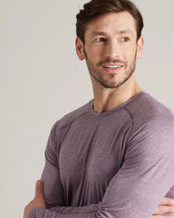 Atmosphere Long Sleeve Tee -- Shadow Plum/Gray Stone Heather