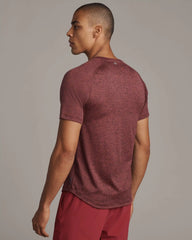 Atmosphere Tee -- Red Brick/Navy Heather