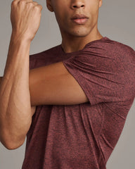 Atmosphere Tee -- Red Brick/Navy Heather