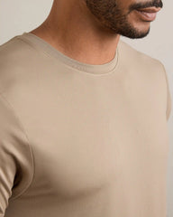Baseline Tee -- Timberwolf Brown
