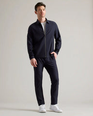 Big Easy Seersucker Coaches Jacket -- True Navy