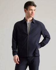 Big Easy Seersucker Coaches Jacket -- True Navy