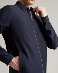 Big Easy Seersucker Coaches Jacket -- True Navy