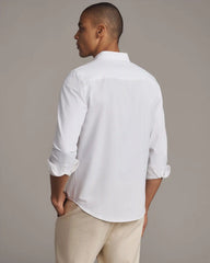 Brezza Linen-Blend Shirt -- Bright White