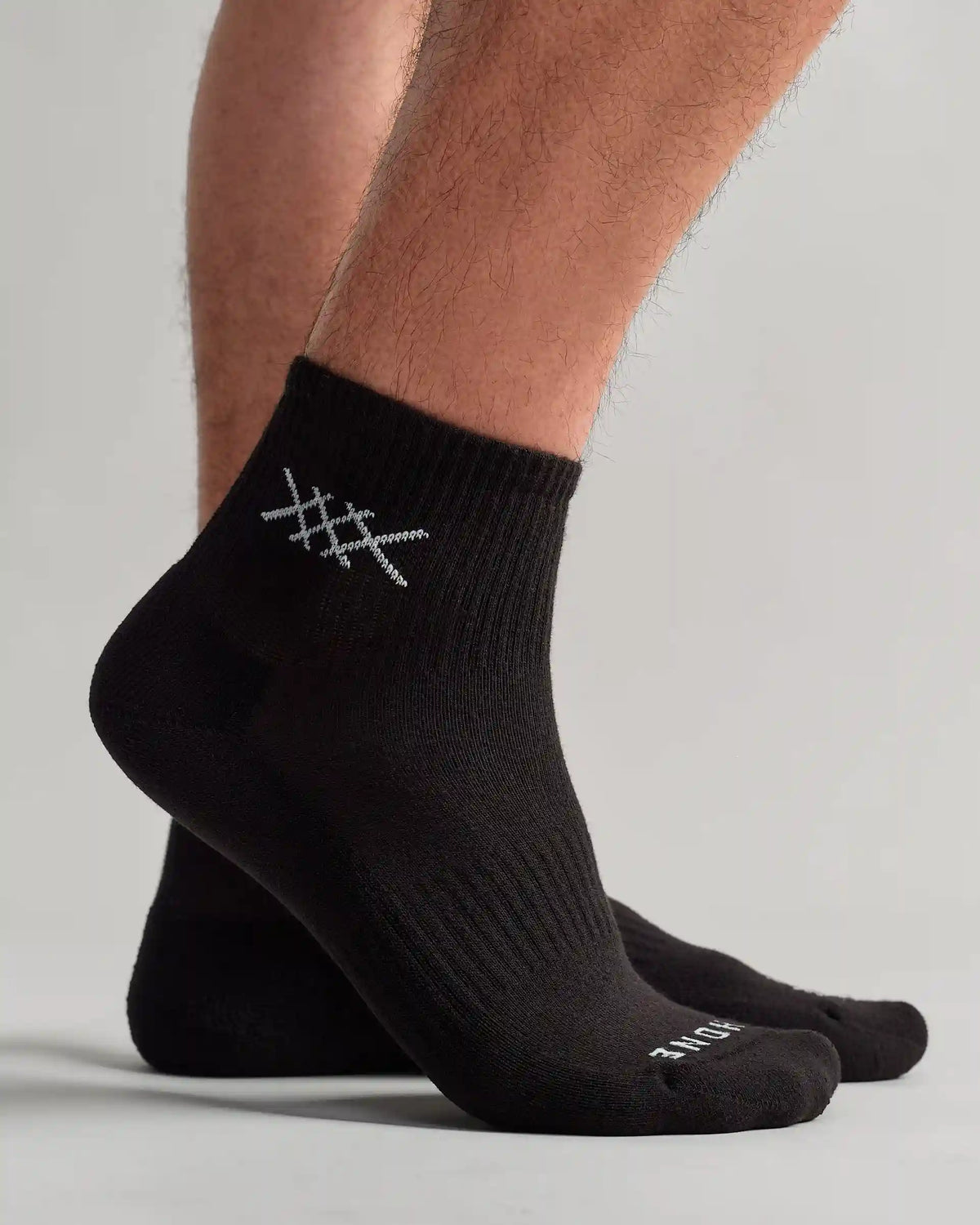 C.O.R. Half Crew Sock -- Black