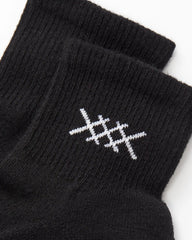 C.O.R. Half Crew Sock -- Black