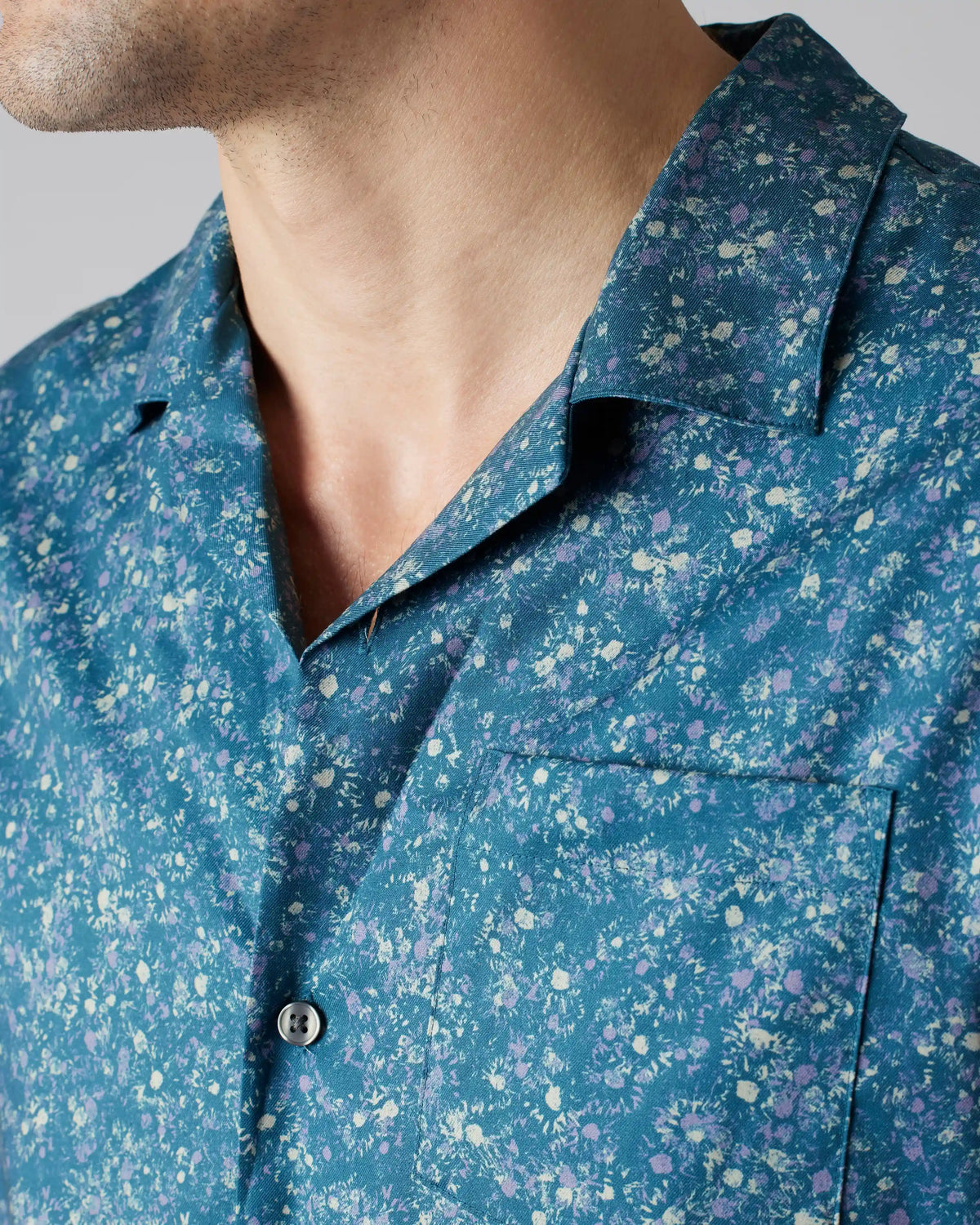 Camp Collar Shirt -- Gulf Coast Blue Floral