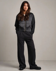 Chalet Quilted Jacket -- Pure Black