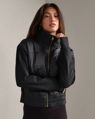 Chalet Quilted Jacket -- Pure Black