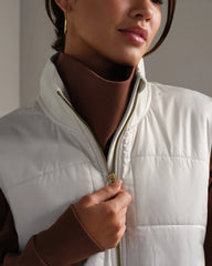 Chalet Quilted Vest -- Salt