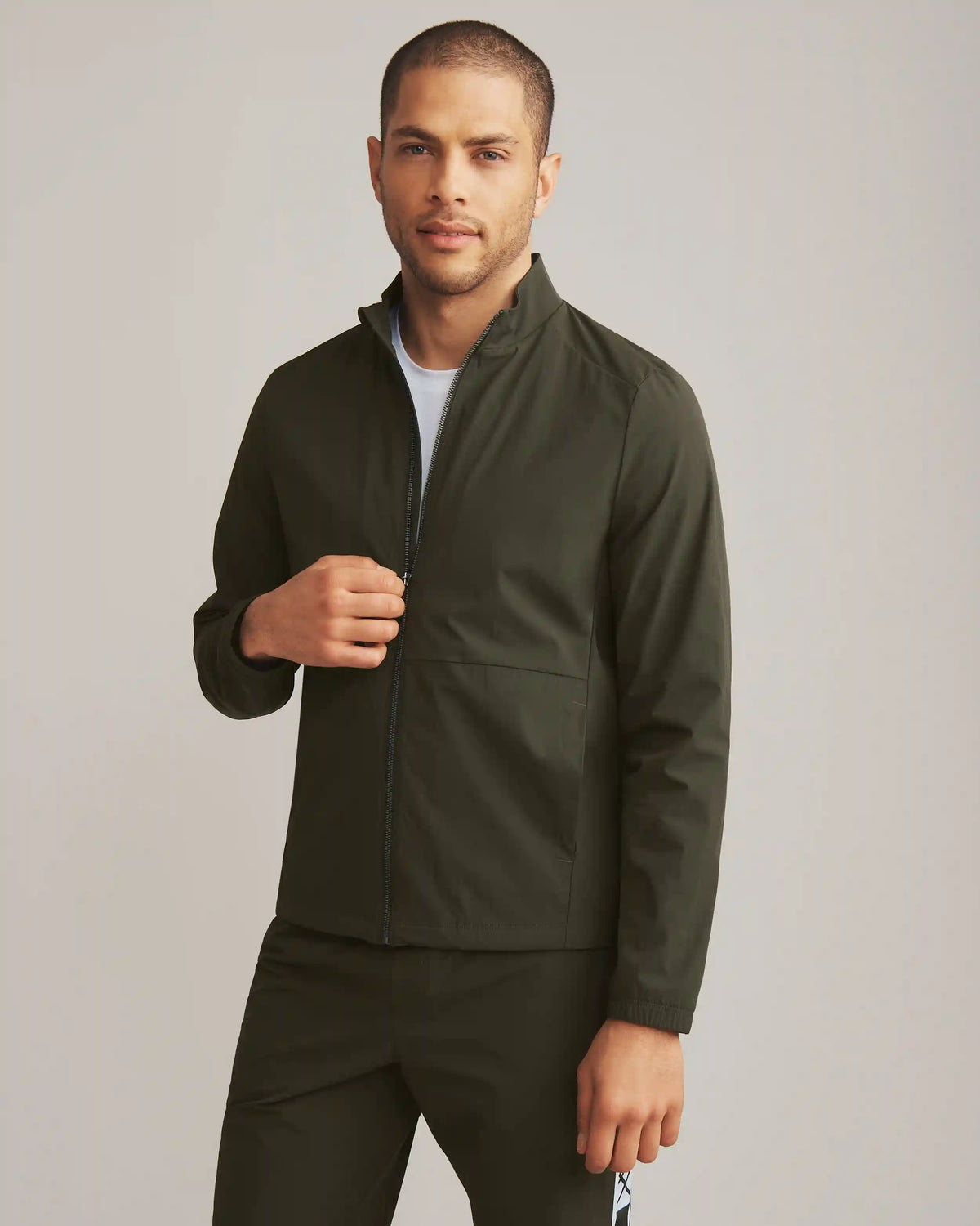 Coaches Jacket -- Dark Moss