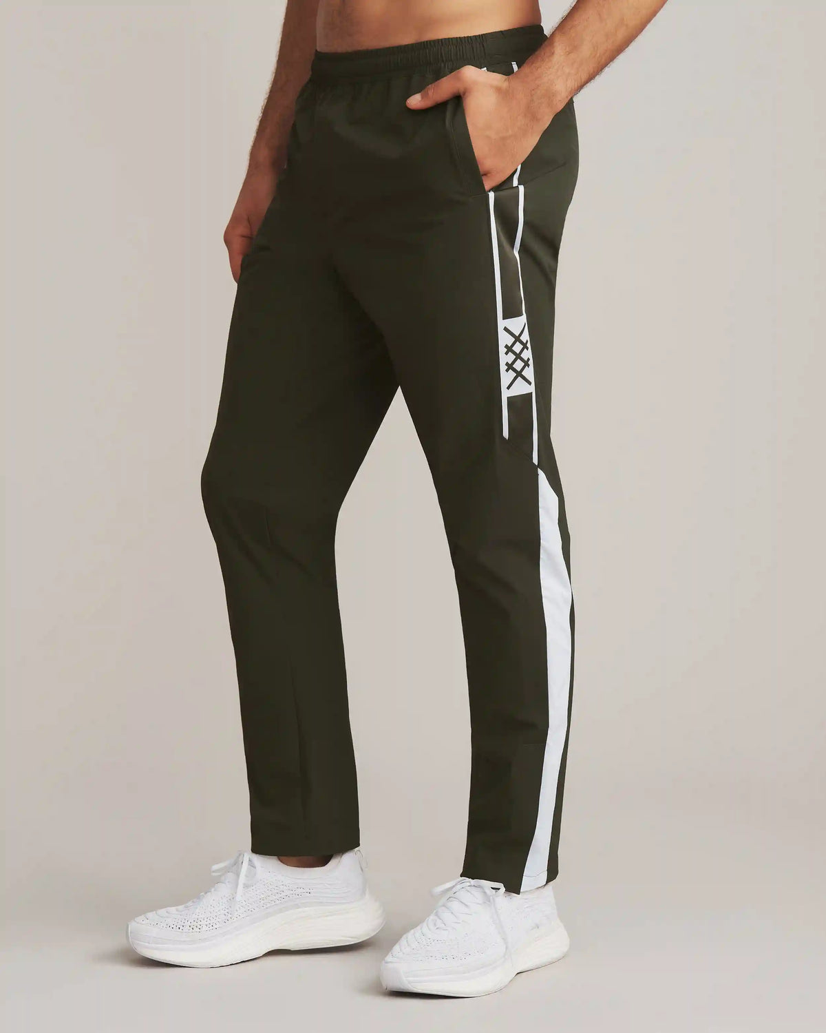 Coaches Track Pant -- Dark Moss