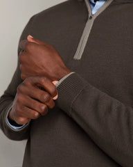 [OFFLINE] Commuter 1/4 Zip Sweater -- Cafe Noir