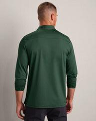 [OFFLINE] Commuter® Long Sleeve Polo -- Moss Green Oxford