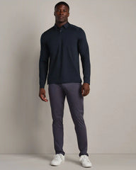 Commuter® Long Sleeve Polo -- True Navy Oxford
