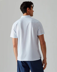 Commuter® Polo -- Light Blue Micro Dot