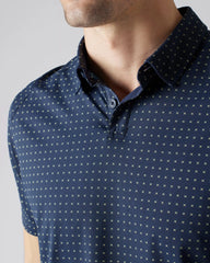 Commuter® Polo -- Navy Foulard Print