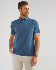 Commuter® Polo -- Navy Geo Diamond