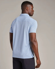Commuter Polo - Slim Fit -- Blue Sky Micro Grid