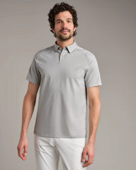 [OFFLINE] Commuter Polo - Slim Fit -- Gray Stone Oxford