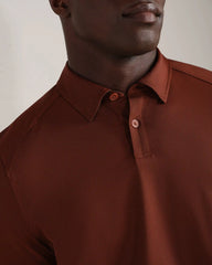 Commuter® Polo - Slim Fit -- Cinnamon Red Oxford