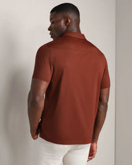 Commuter® Polo - Slim Fit -- Cinnamon Red Oxford