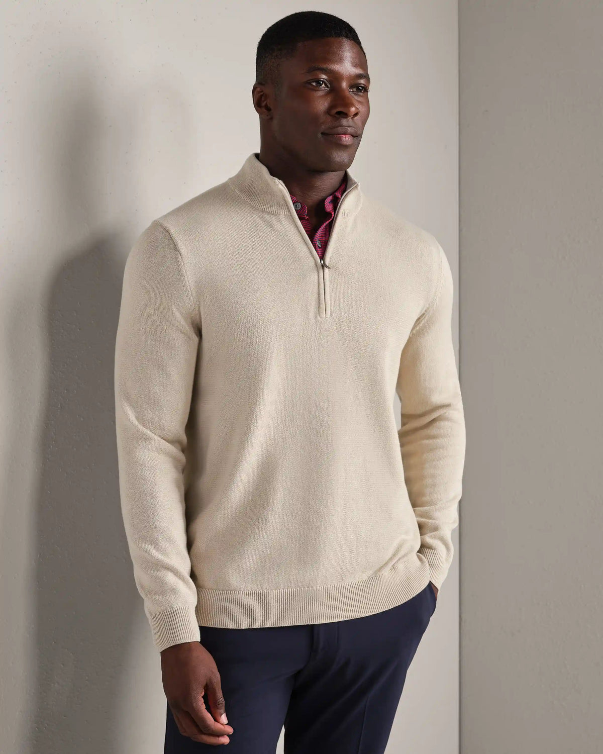 Commuter® 1/4 Zip Sweater -- Bone
