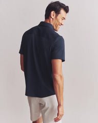 Commuter® Seersucker Short Sleeve Button Down -- True Navy