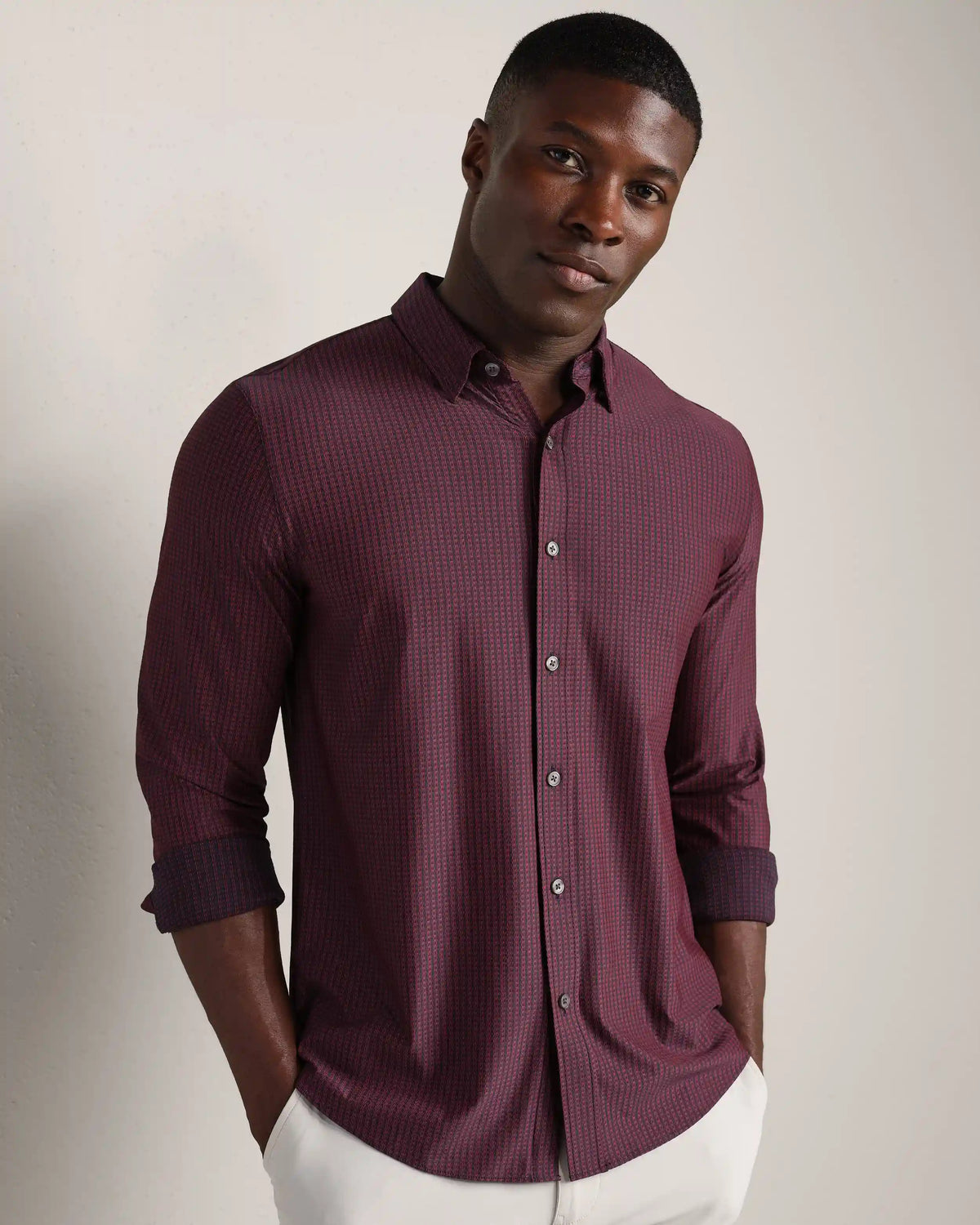 Commuter® Shirt - Classic Fit -- Cinnamon Red Gingham