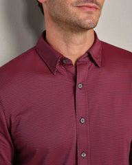 Commuter® Shirt - Classic Fit -- Navy/Red Sharkstooth