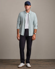 Commuter® Shirt - Slim Fit -- Fern Green Ticking Stripe