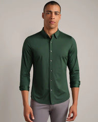 [OFFLINE] Commuter Shirt - Slim Fit -- Moss Green Oxford