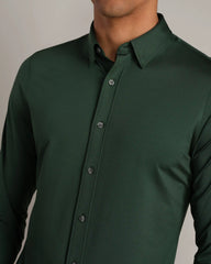 [OFFLINE] Commuter Shirt - Slim Fit -- Moss Green Oxford