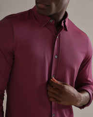 Commuter® Shirt - Slim Fit -- Navy/Red Sharkstooth