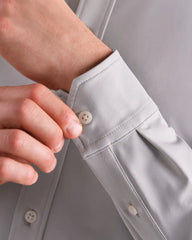 [OFFLINE] Commuter Shirt Semi Spread Collar -- Gray Stone Oxford