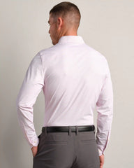 Commuter Shirt Semi Spread Collar -- Pink Dot