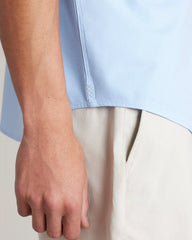 Commuter Short Sleeve Shirt -- Blue Mini Windowpane