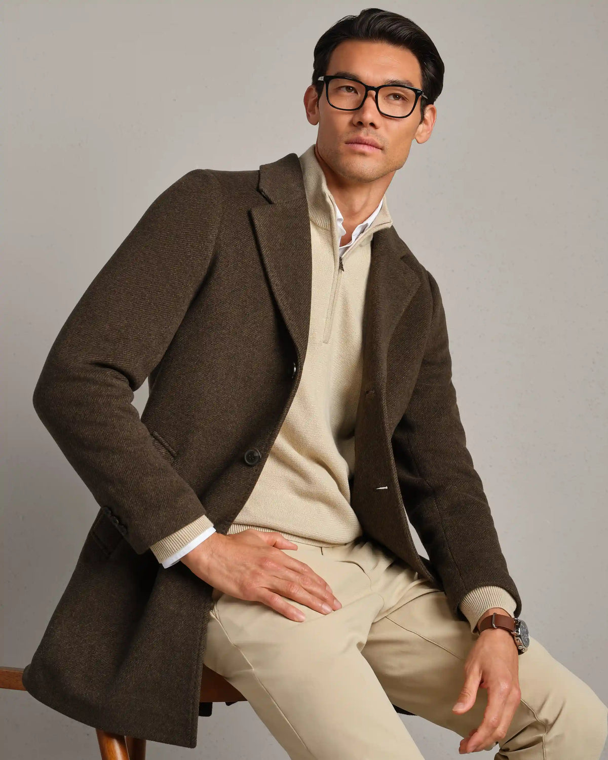 Commuter® Topcoat -- Dark Espresso Heather