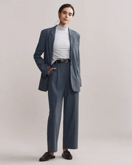 Commuter Boyfriend Blazer -- Blue Slate