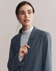 Commuter Boyfriend Blazer -- Blue Slate
